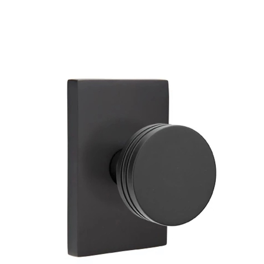 Sleek Black Door Knob